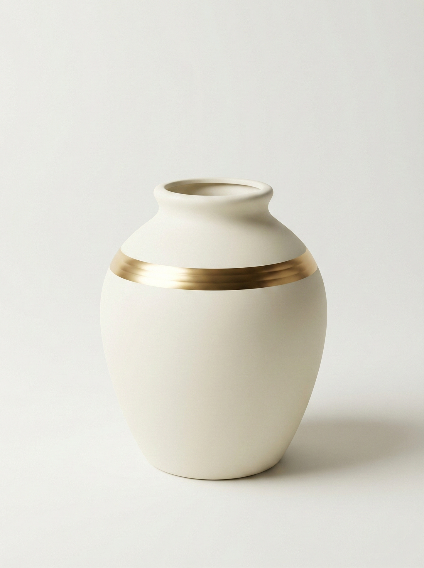 Auric Horizon Ceramic Vase Trio