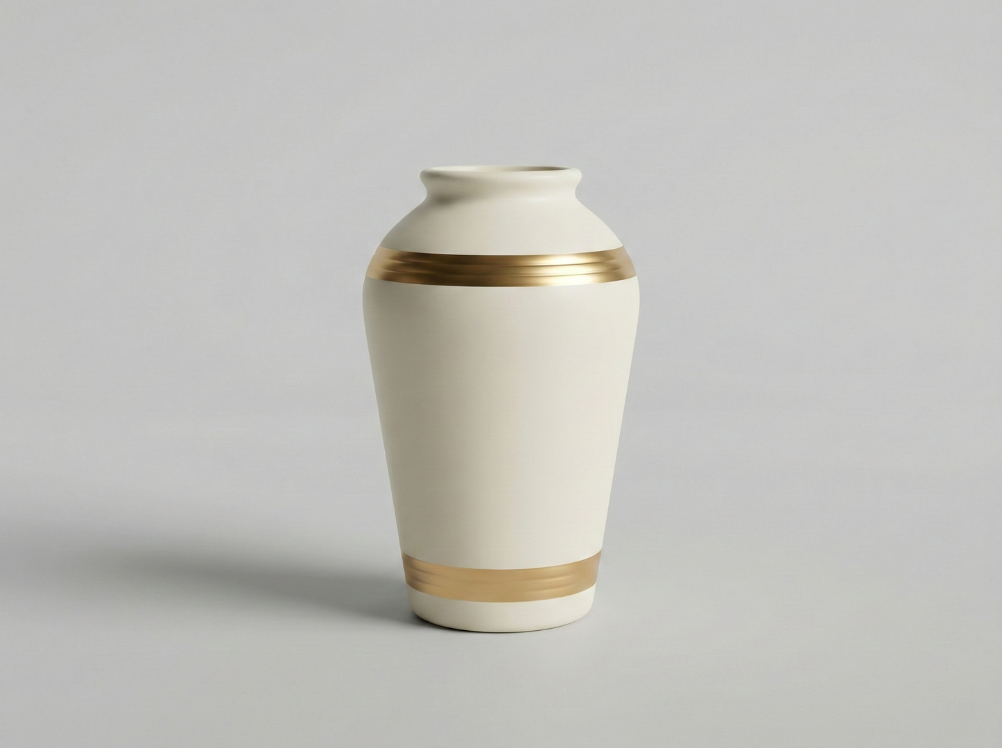 Auric Horizon Ceramic Vase Trio