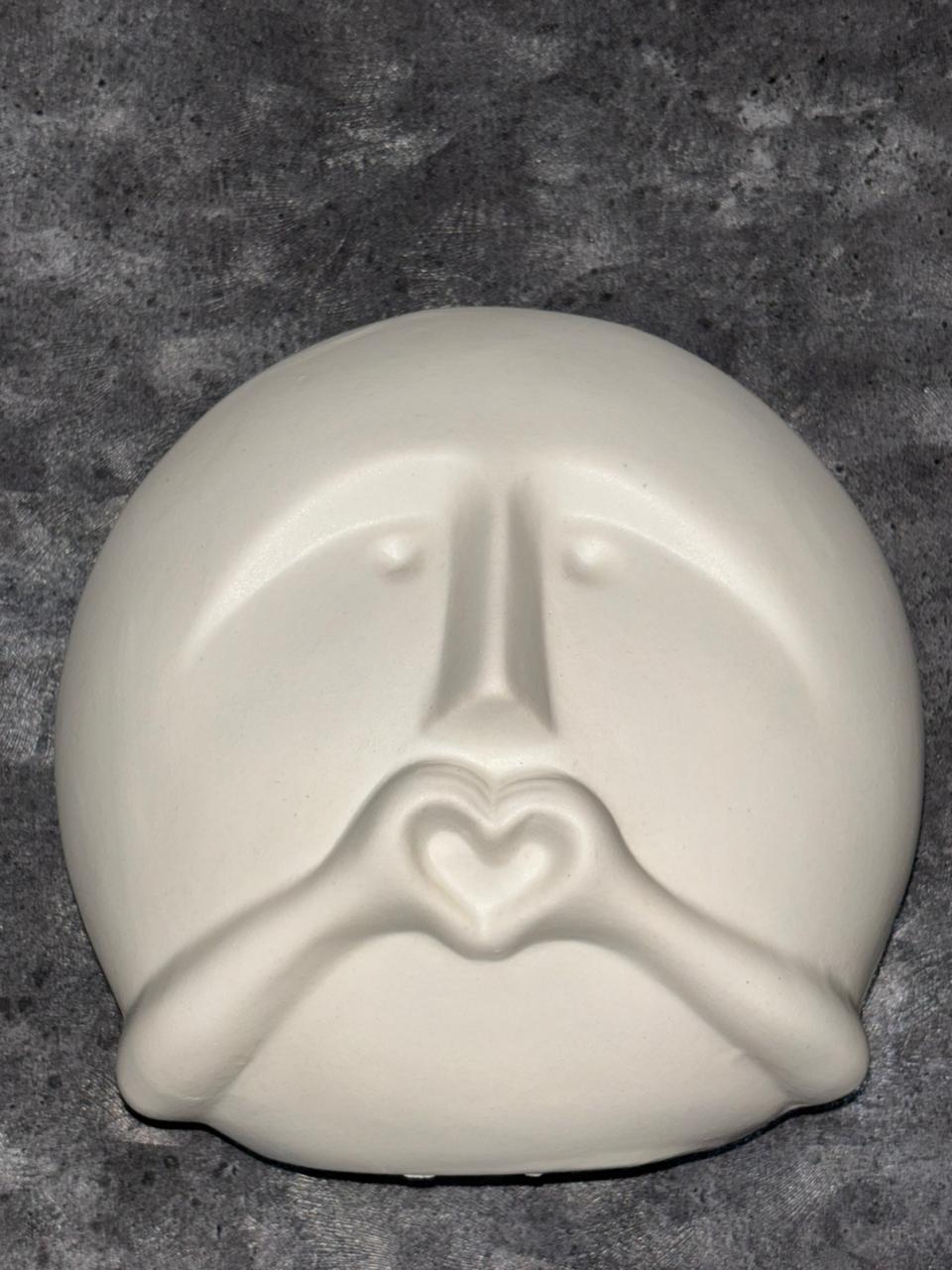 Heart Gesture Ceramic Wall Planter