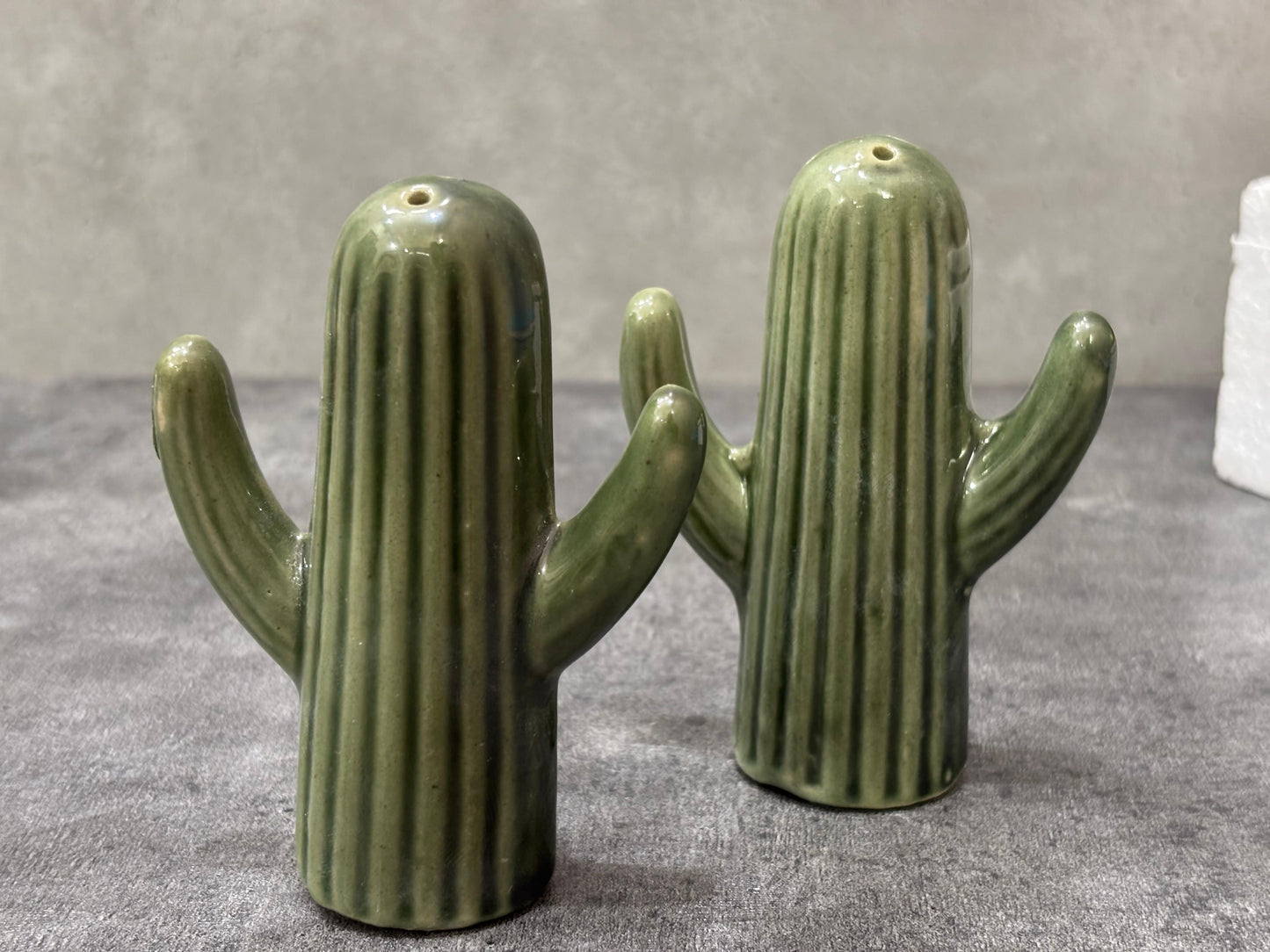 The "Lookin' Sharp" Ceramic Cactus Shaker Set